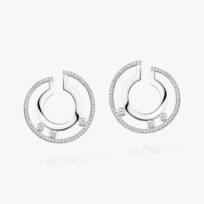[Auream]Move Romane Small Diamond Hoop Earrings