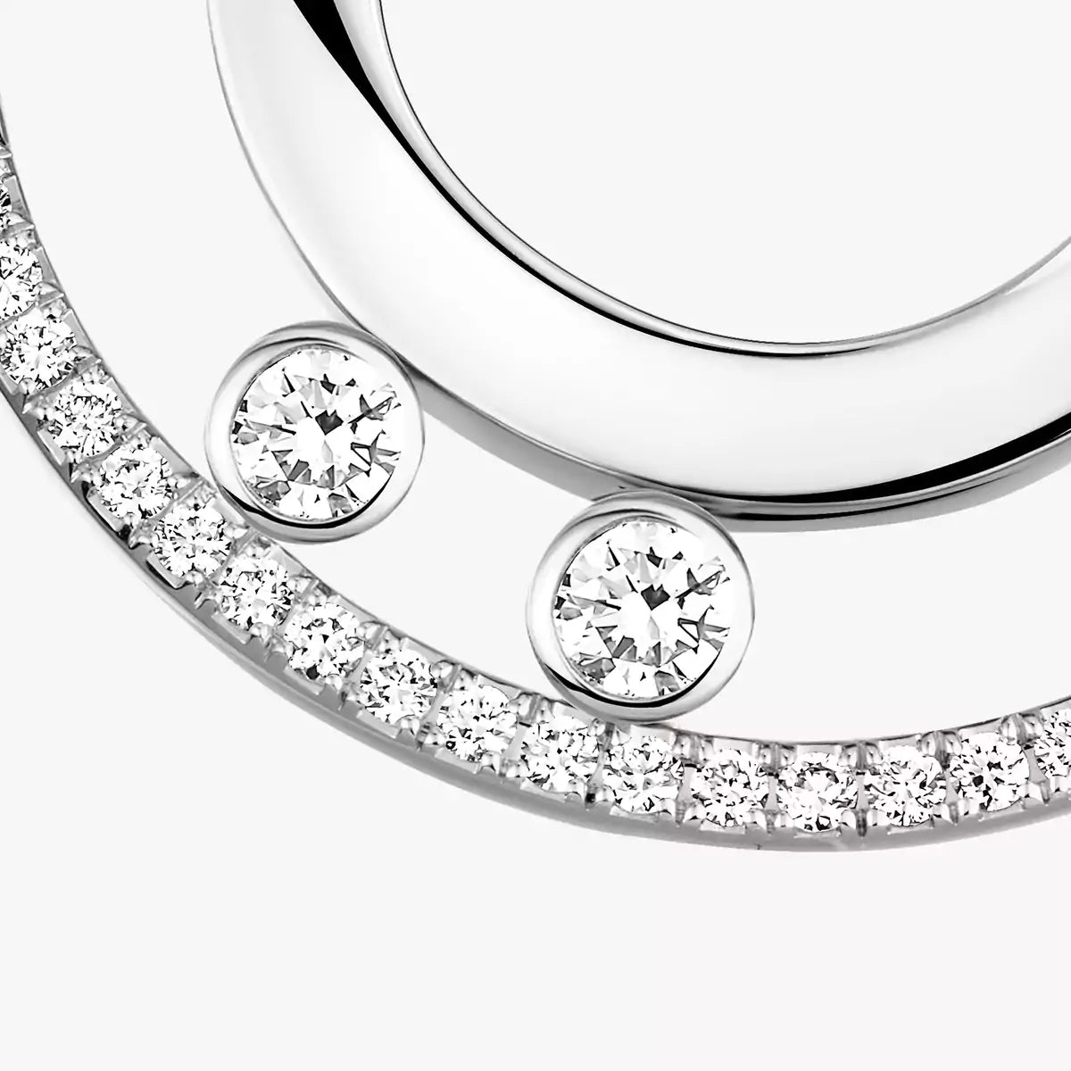[Auream]Move Romane Small Diamond Hoop Earrings