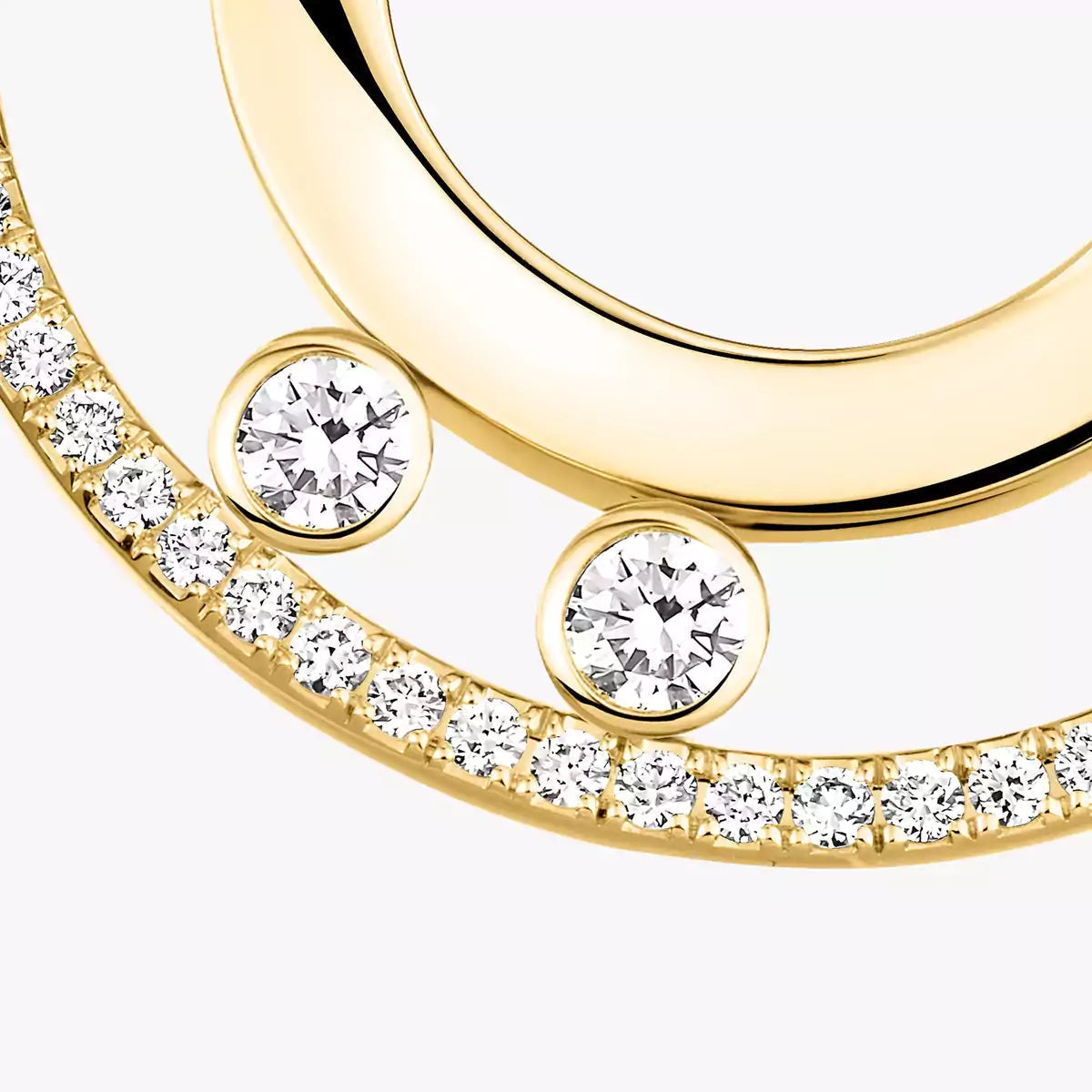 [Auream]Move Romane Small Diamond Hoop Earrings