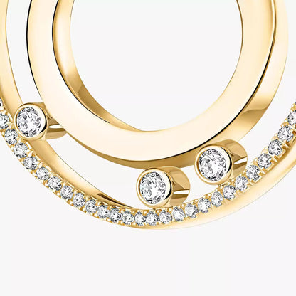 [Auream]Move Romane Small Diamond Hoop Earrings