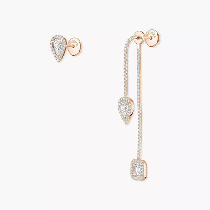 [Auream]Diamond Drop Earrings My Twin