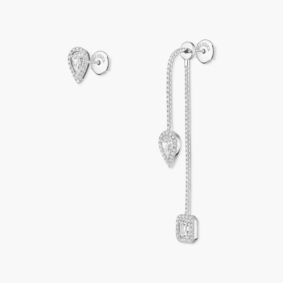 [Auream]Diamond Drop Earrings My Twin