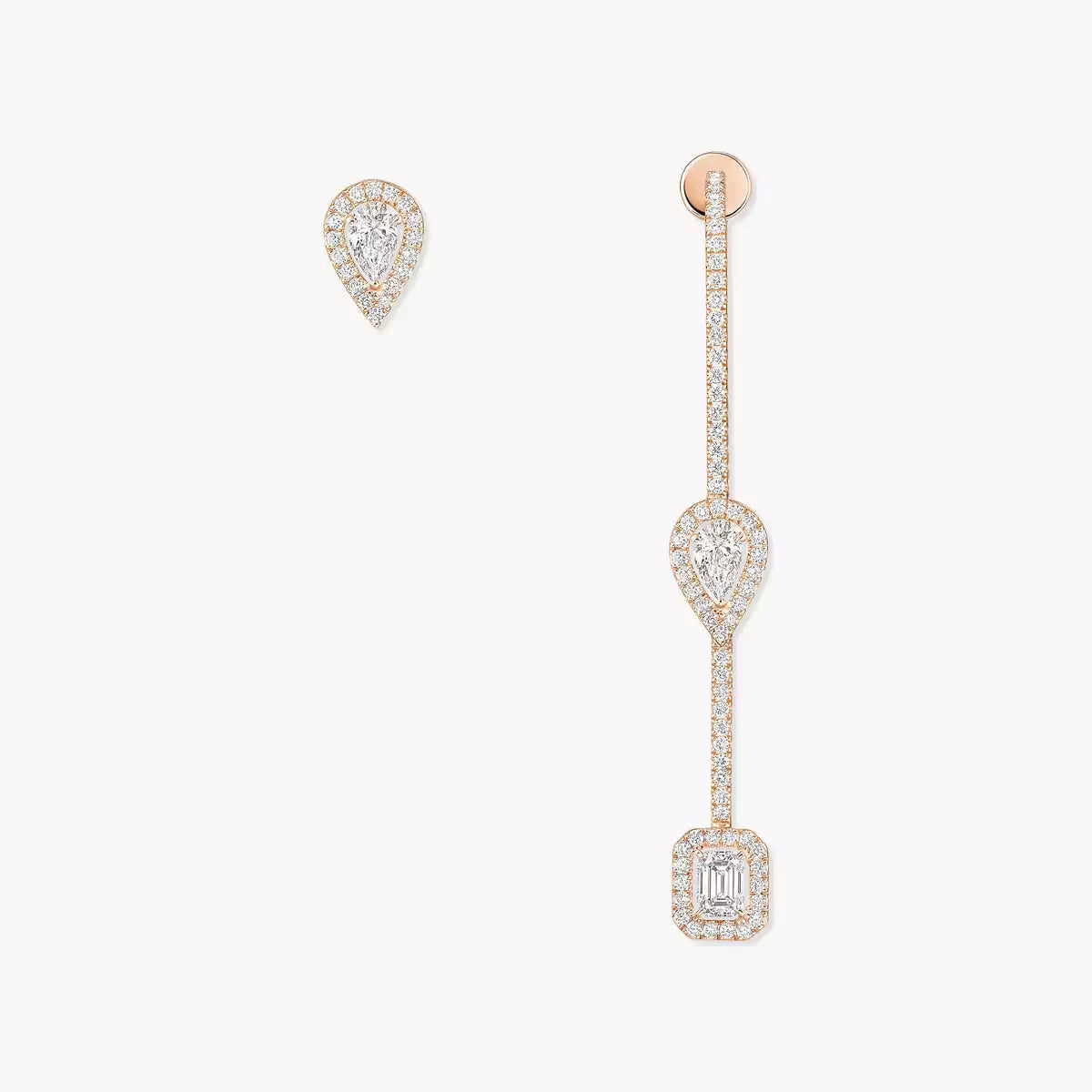 [Auream]Diamond Drop Earrings My Twin