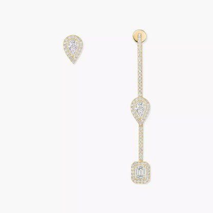 [Auream]Diamond Drop Earrings My Twin