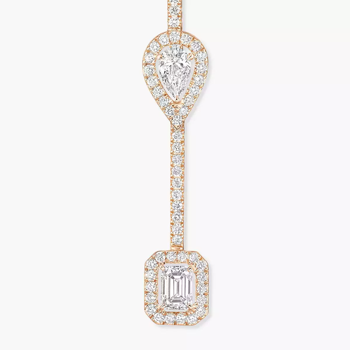 [Auream]Diamond Drop Earrings My Twin