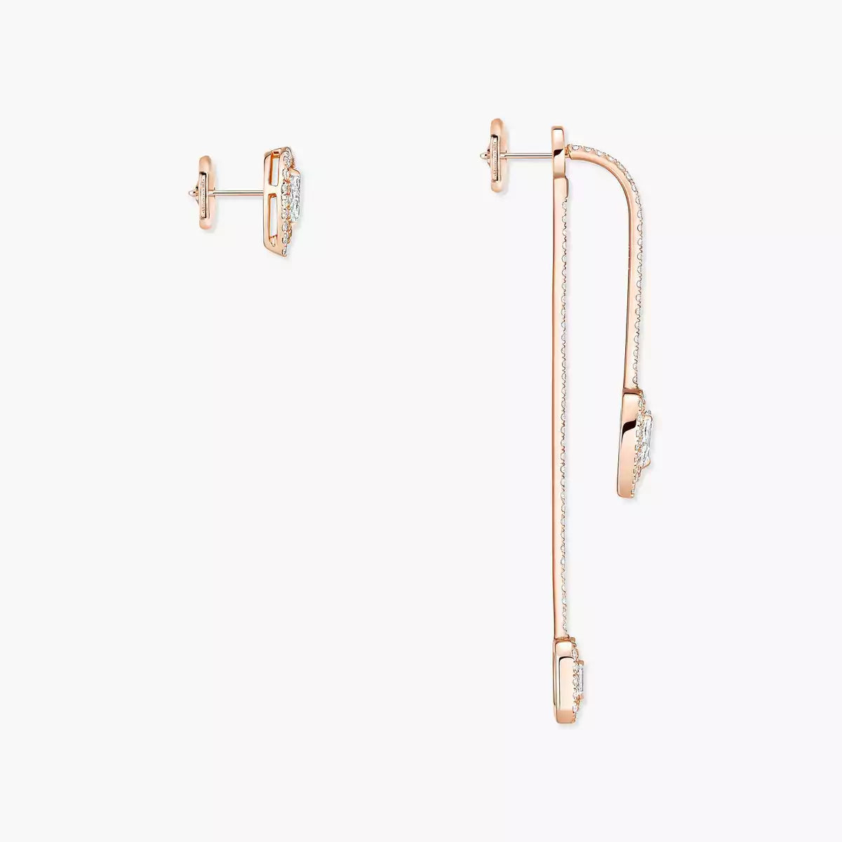 [Auream]Diamond Drop Earrings My Twin