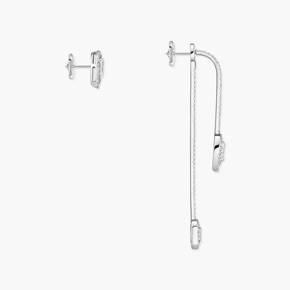 [Auream]Diamond Drop Earrings My Twin