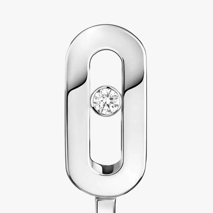 [Auream]Diamond Mini Hoop Earrings Move Classique