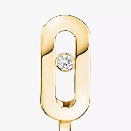 [Auream]Diamond Mini Hoop Earrings Move Classique