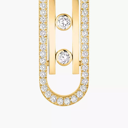 [Auream]Diamond Pendant Earrings Move 10Th