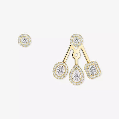 [Auream] My Twin Trio  Diamond Earrings