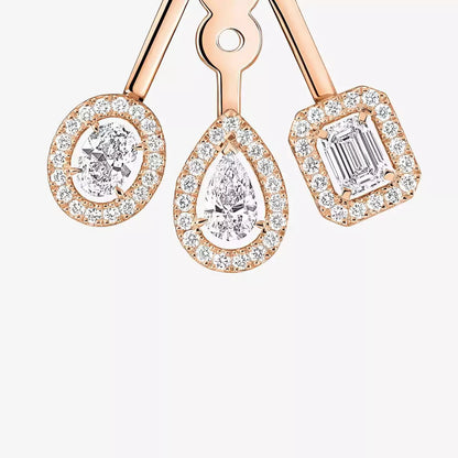 [Auream] My Twin Trio  Diamond Earrings