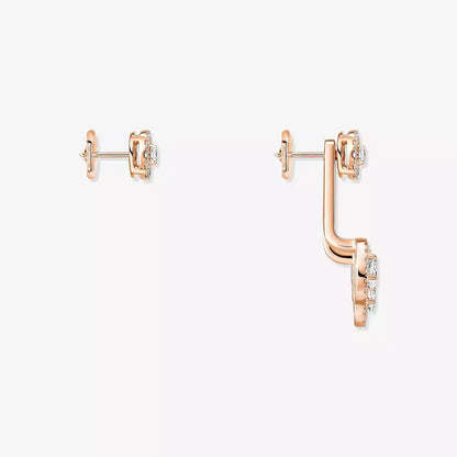 [Auream] My Twin Trio  Diamond Earrings