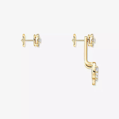 [Auream] My Twin Trio  Diamond Earrings