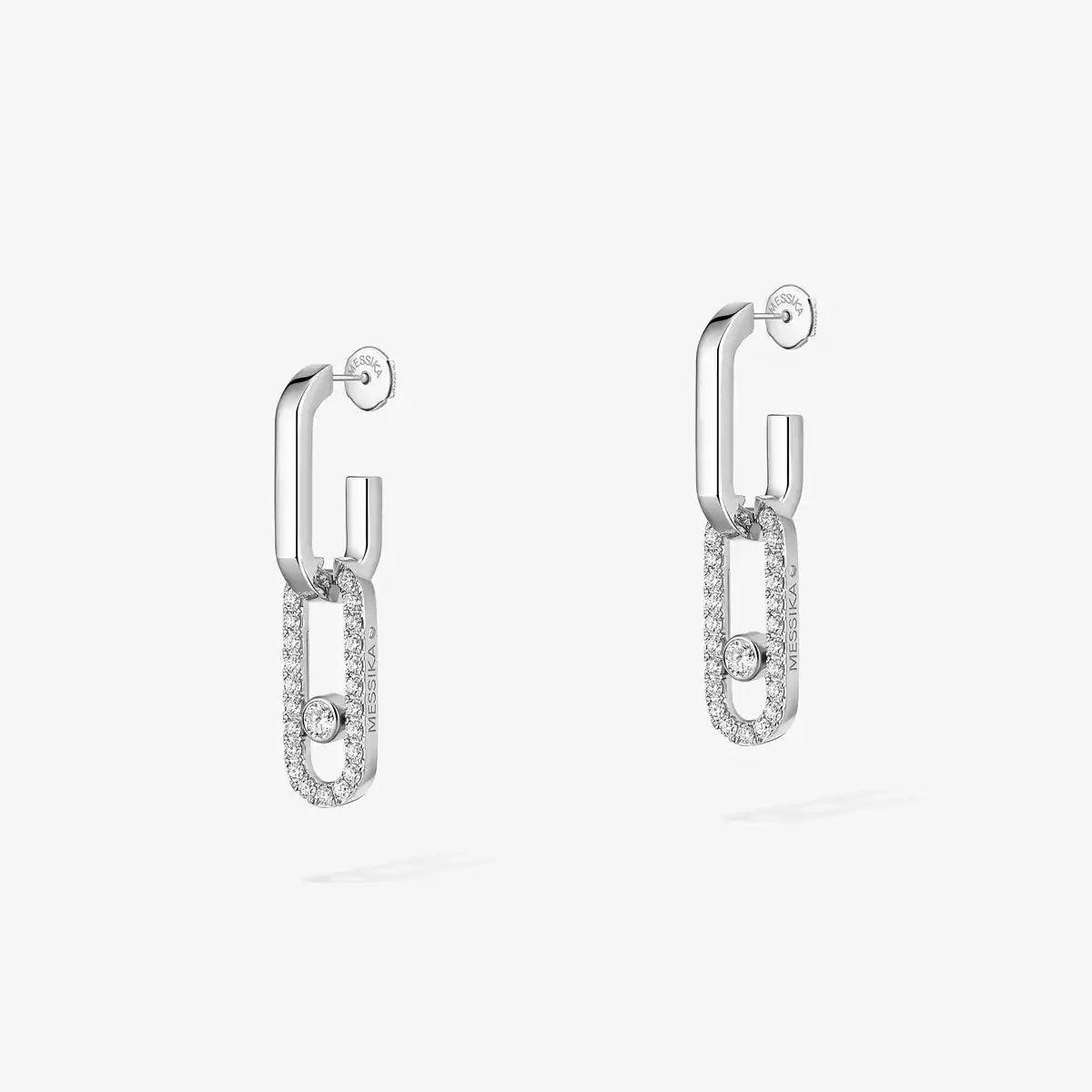 [Auream]Move Link Diamond Earrings