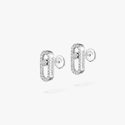 [Auream]Move Uno Diamond Earrings