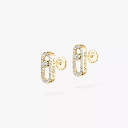 [Auream]Move Uno Diamond Earrings