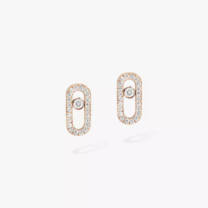 [Auream]Move Uno Diamond Earrings