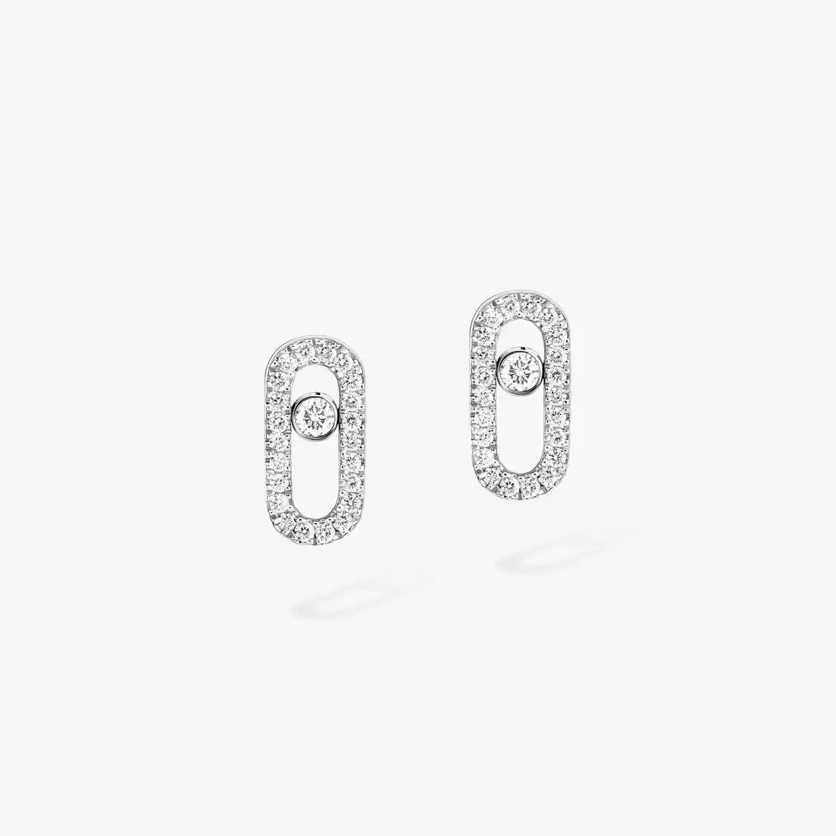 [Auream]Move Uno Diamond Earrings