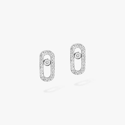 [Auream]Move Uno Diamond Earrings