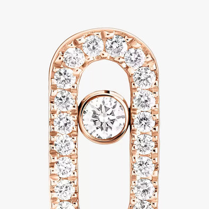 [Auream]Move Uno Diamond Earrings