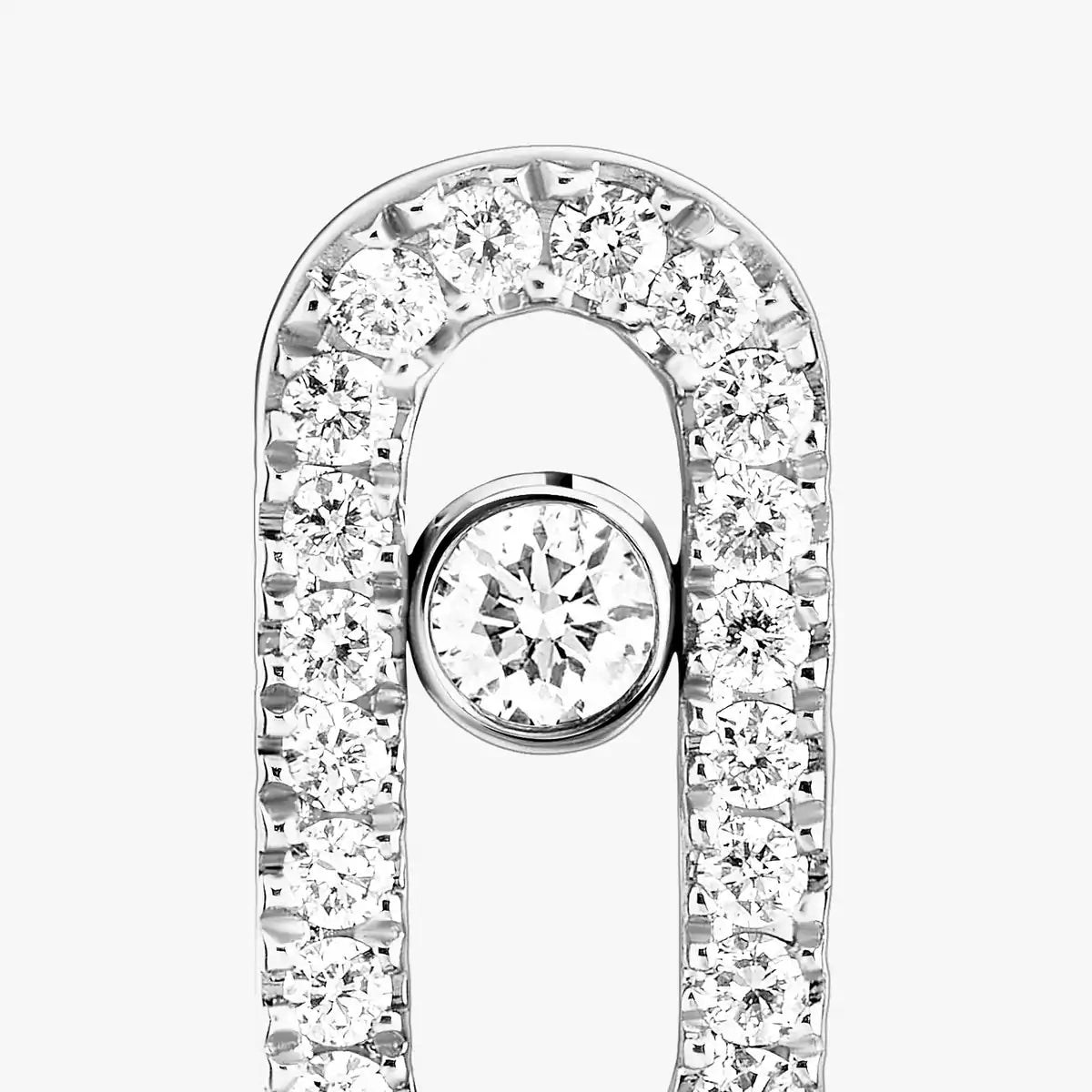 [Auream]Move Uno Diamond Earrings