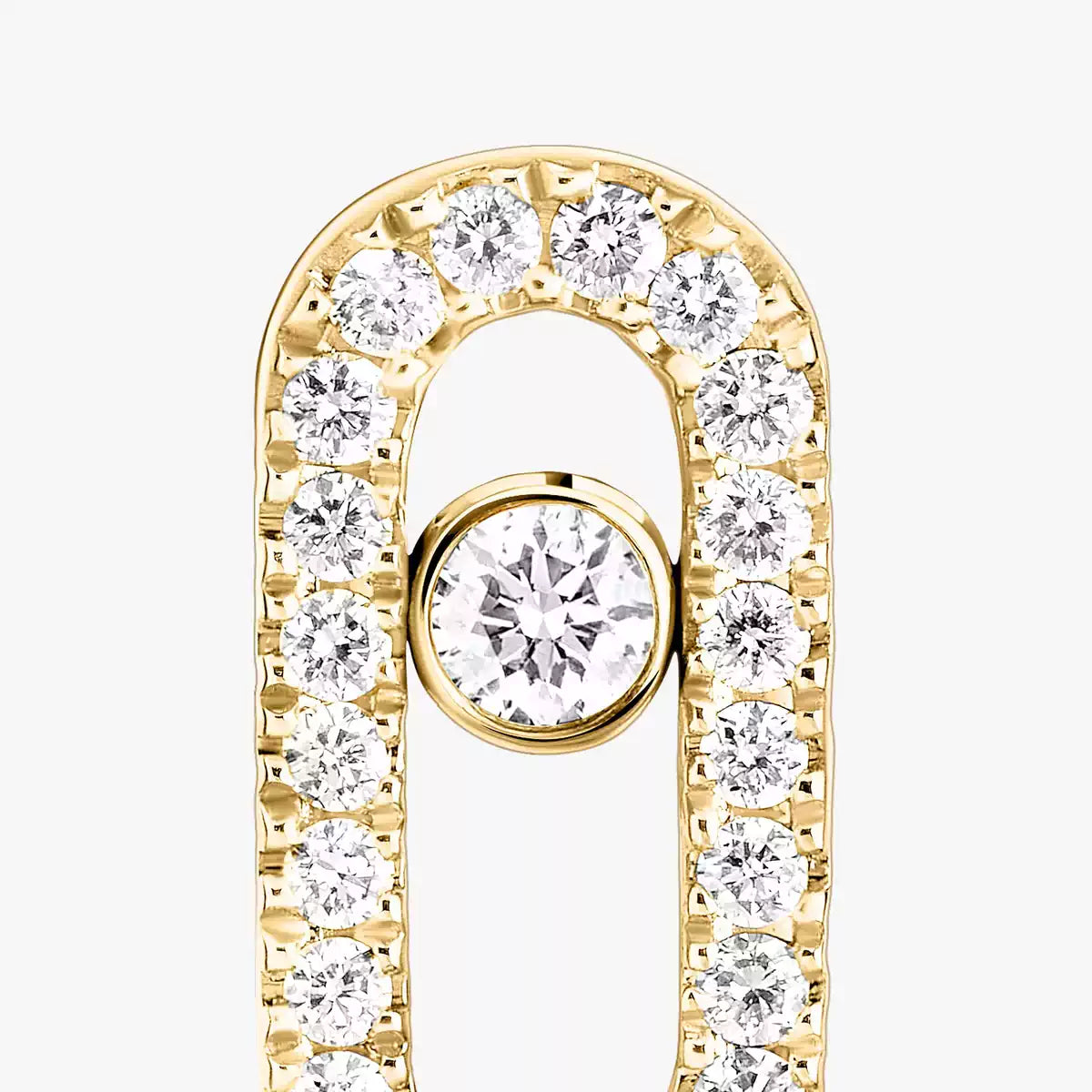 [Auream]Move Uno Diamond Earrings