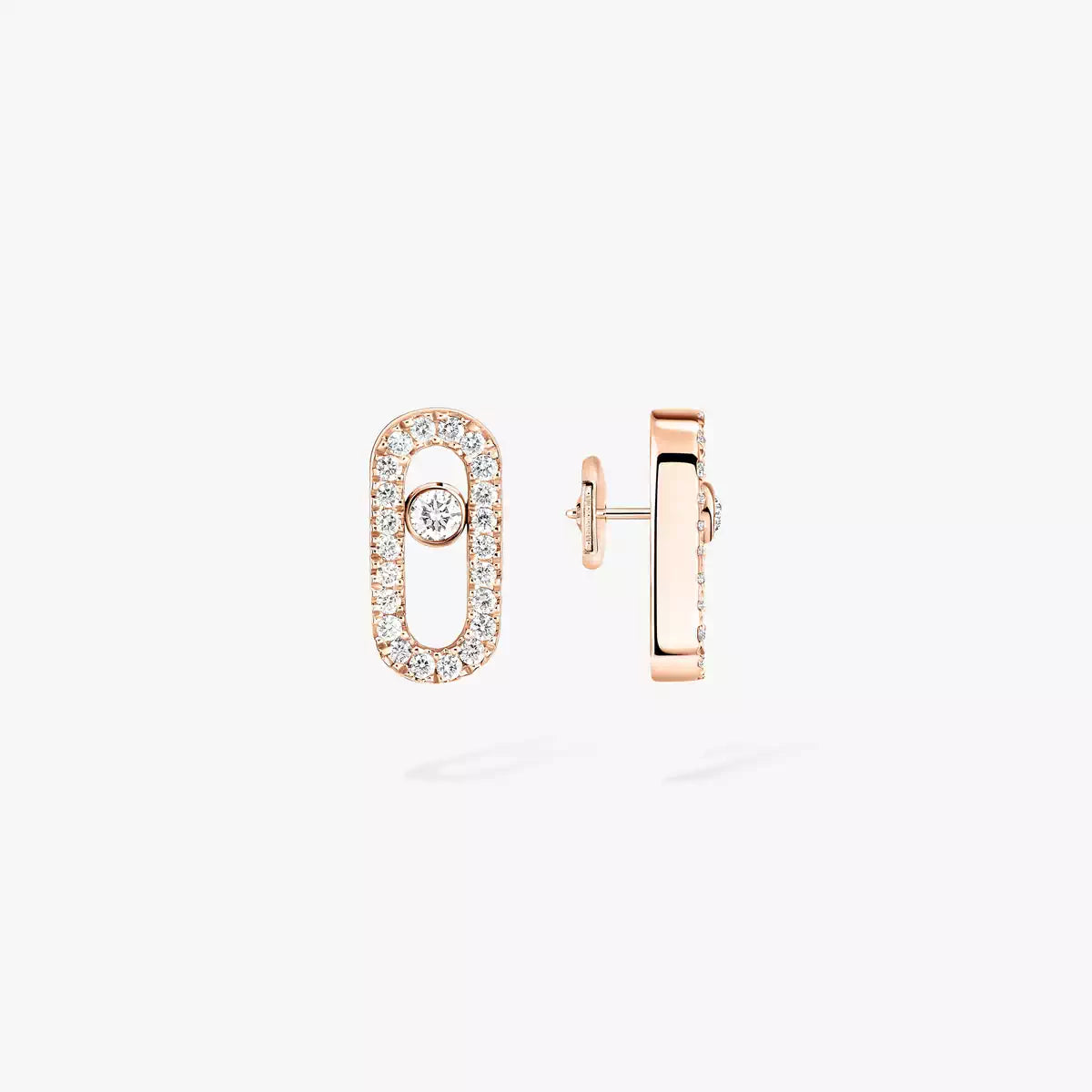 [Auream]Move Uno Diamond Earrings