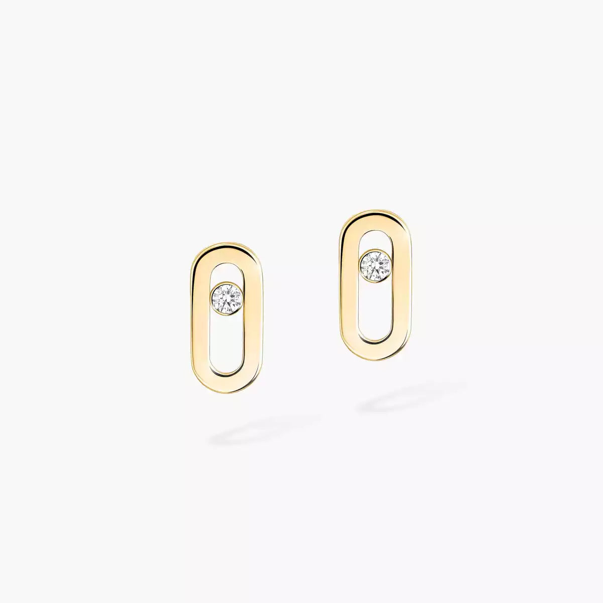 [Auream]Move Uno Diamond Stud Earrings