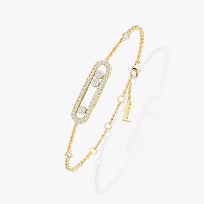 [Auream]Pavé Baby Move Diamond Bracelet