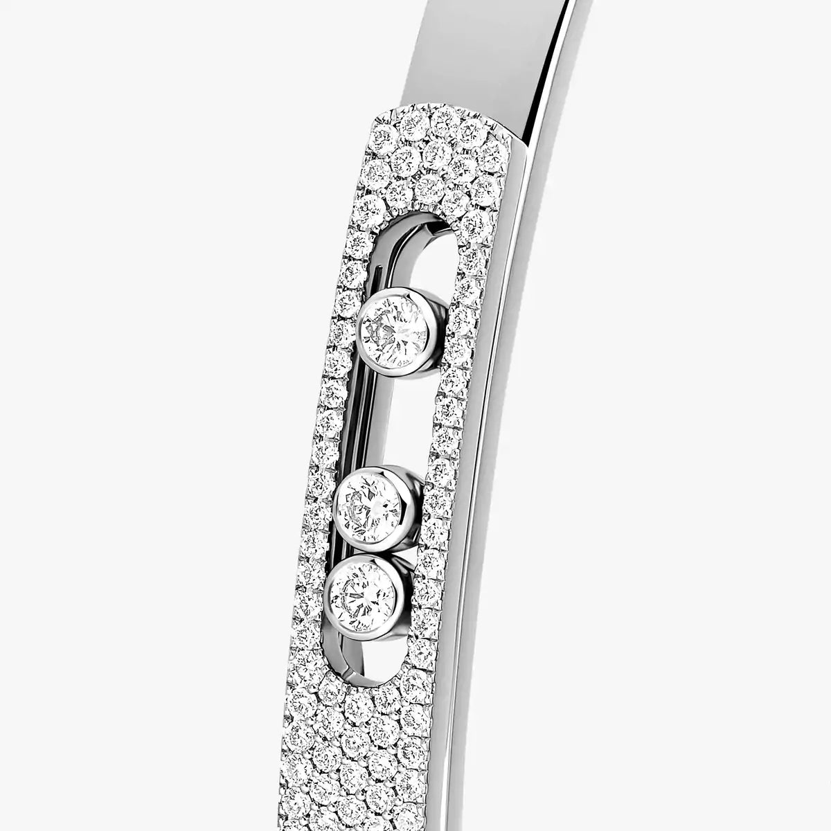 [Auream]Move Noa Rose Gold Pavé Diamond Bangle Bracelet