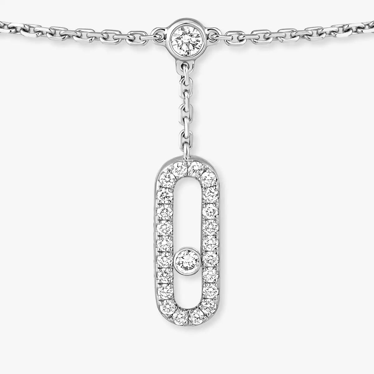 [Auream] Move Uno pavé ankle bracelet