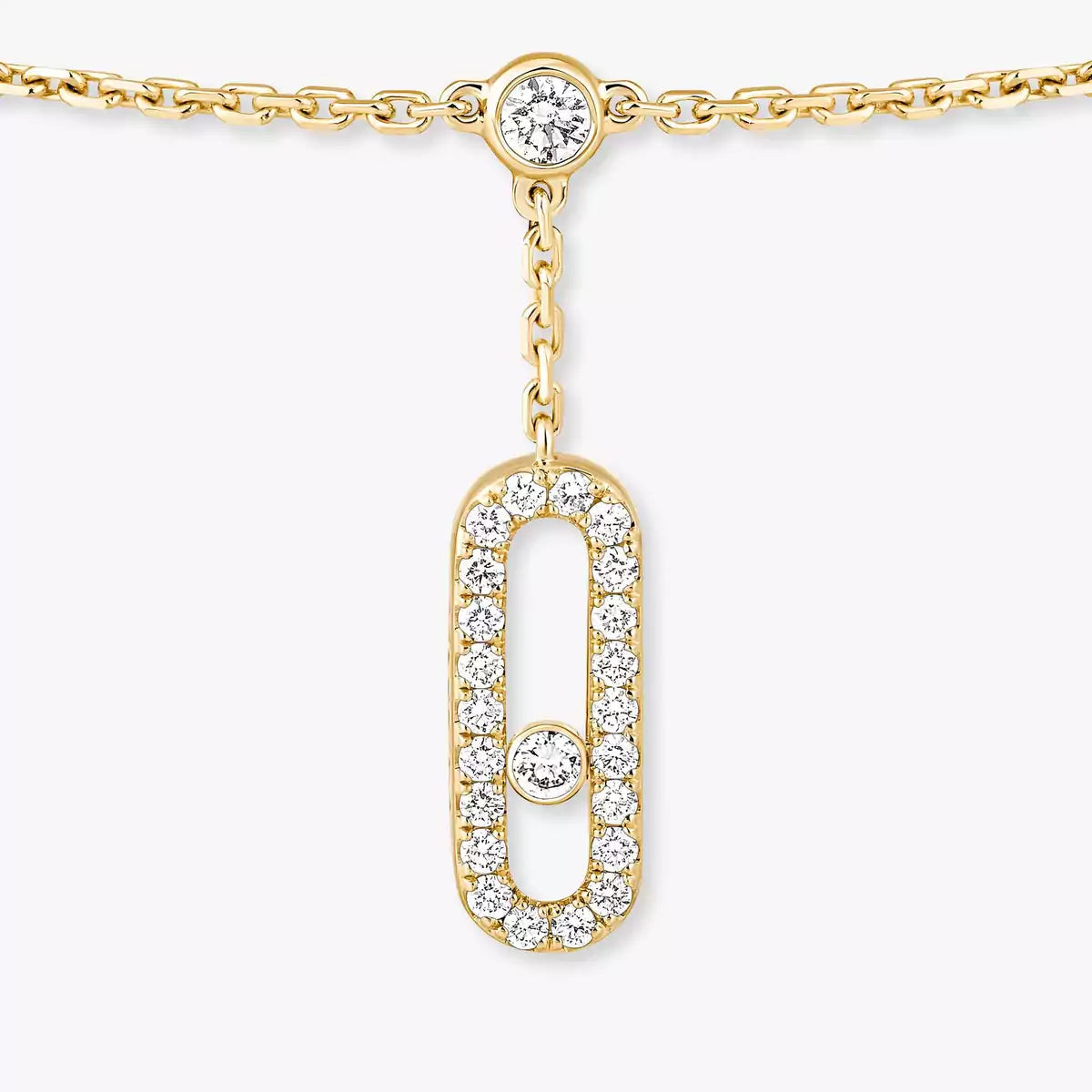 [Auream] Move Uno pavé ankle bracelet