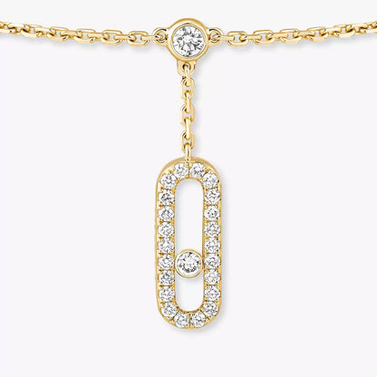 [Auream] Move Uno pavé ankle bracelet