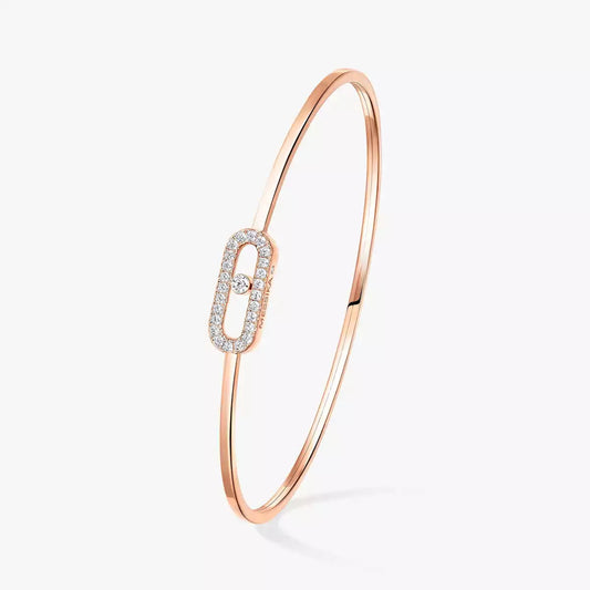 [Auream]Move Uno pavé flex bangle medium