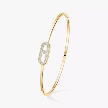 [Auream]Move Uno pavé flex bangle medium