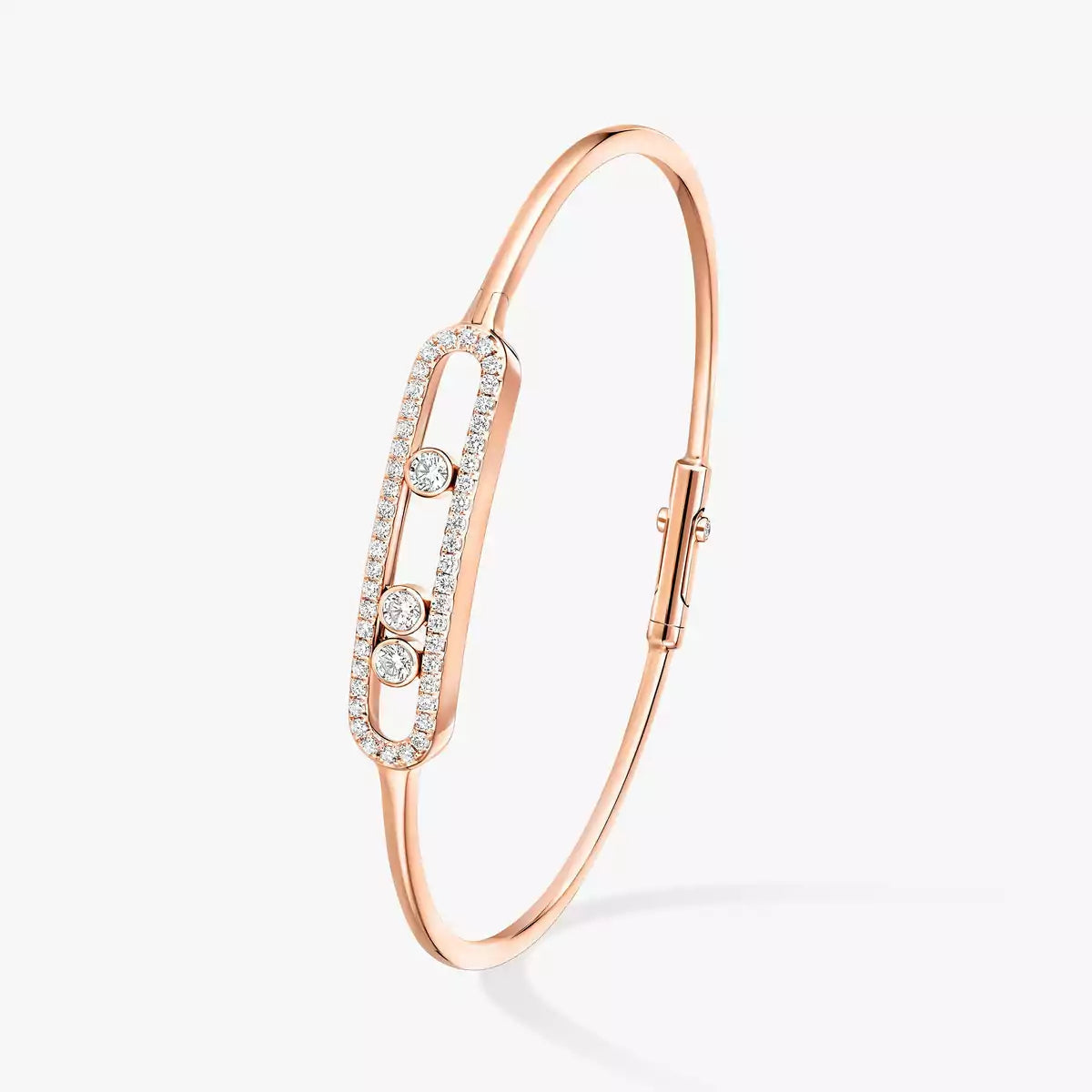 [Auream]Move Pavé Diamond Bangle Bracelet M