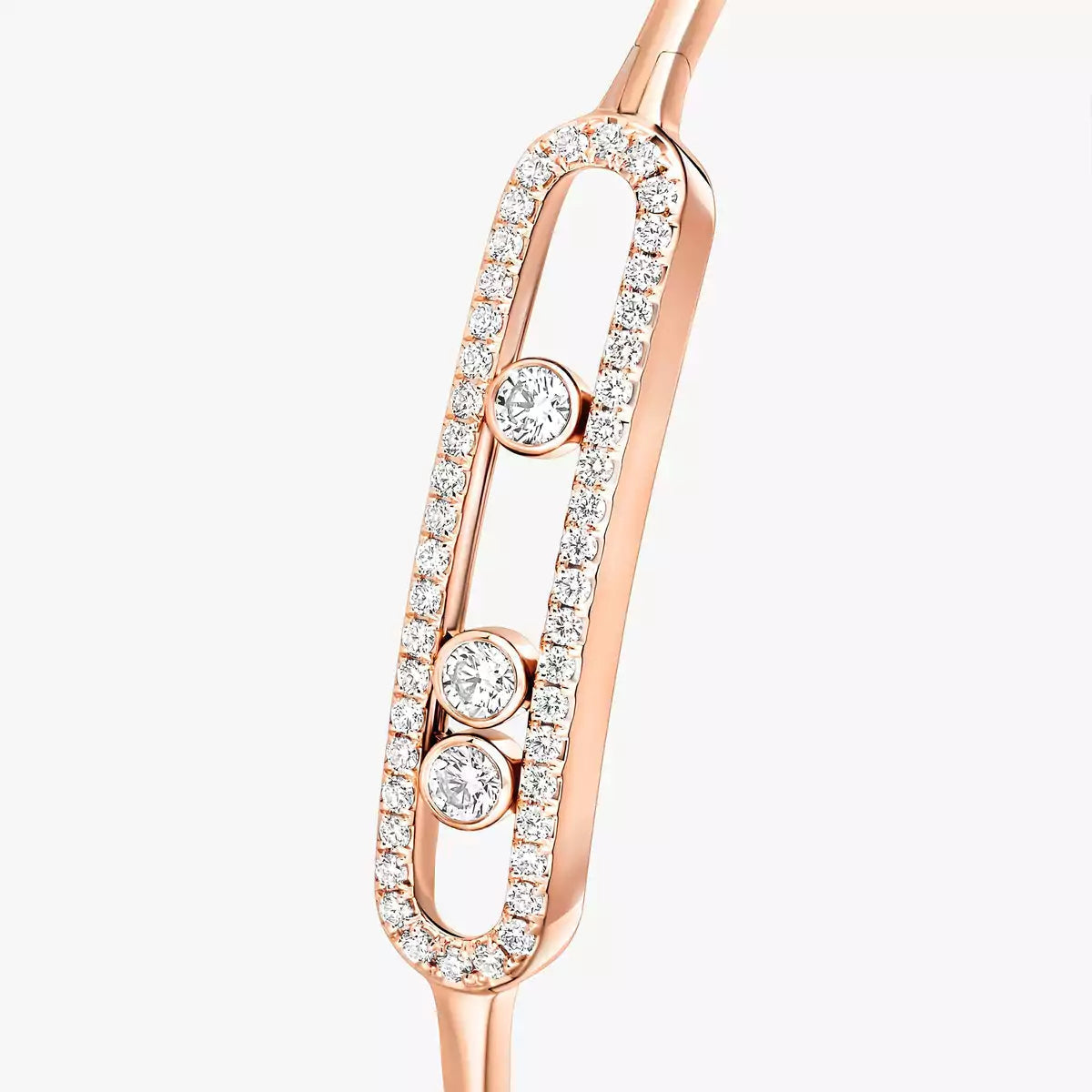 [Auream]Move Pavé Diamond Bangle Bracelet M