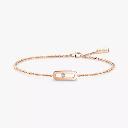 [Auream]Move Uno Diamond Bracelet