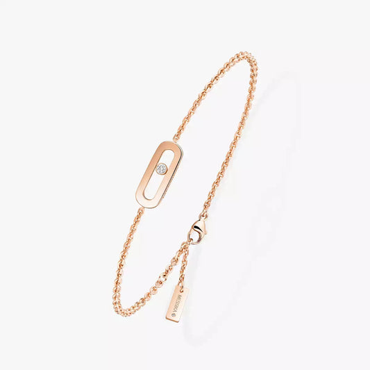 [Auream]Move Uno Diamond Bracelet