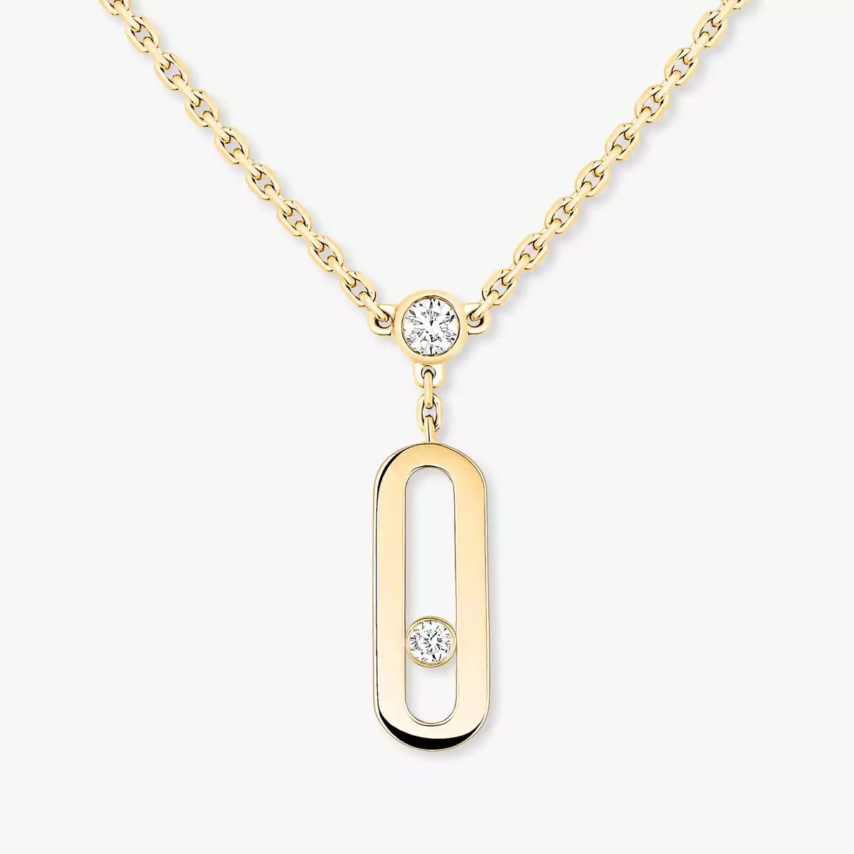 [Auream] Move Uno Diamond Necklace