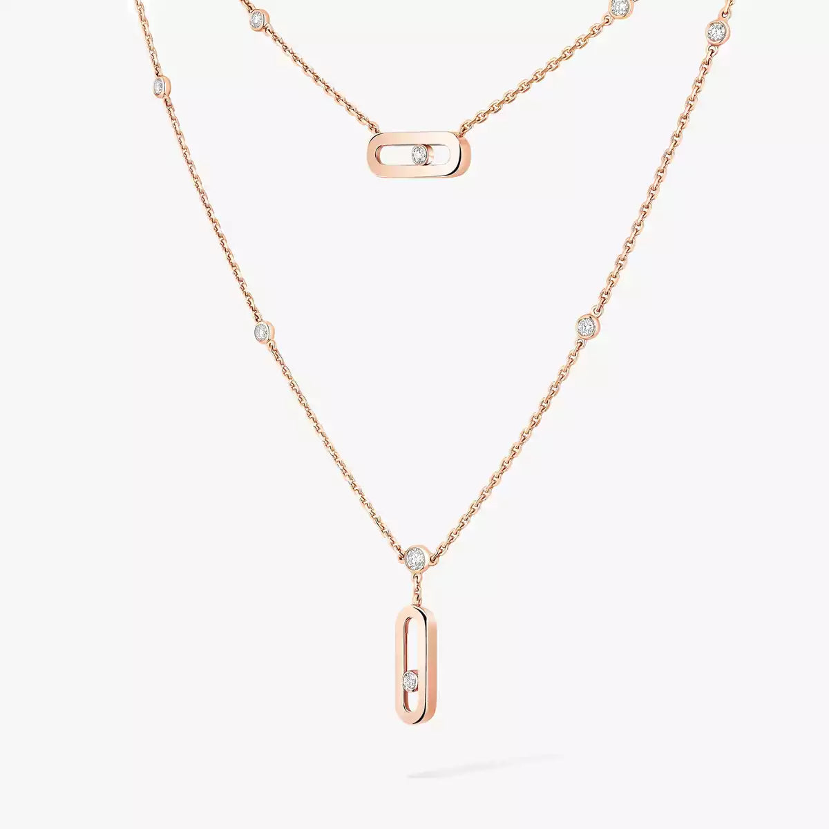 [Auream] Move Uno Diamond Necklace