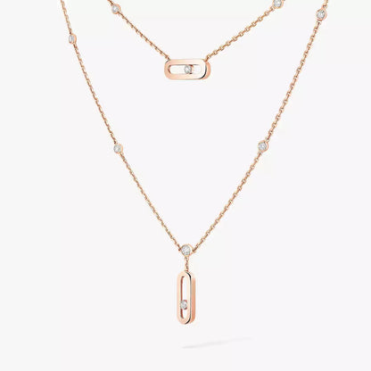 [Auream] Move Uno Diamond Necklace