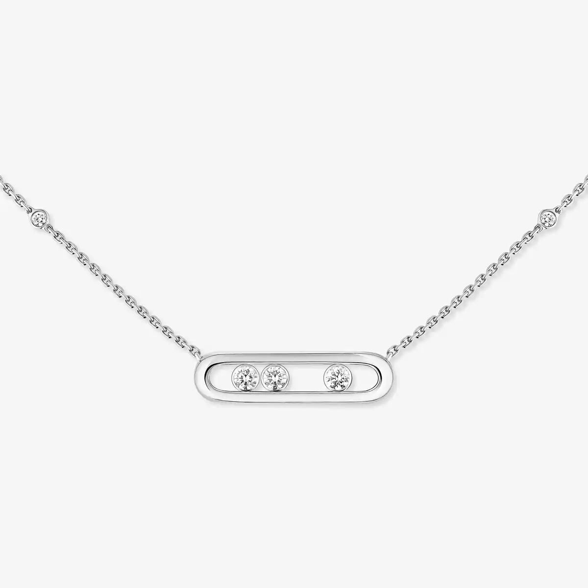 [Auream] Baby Move Gold Diamond Necklace
