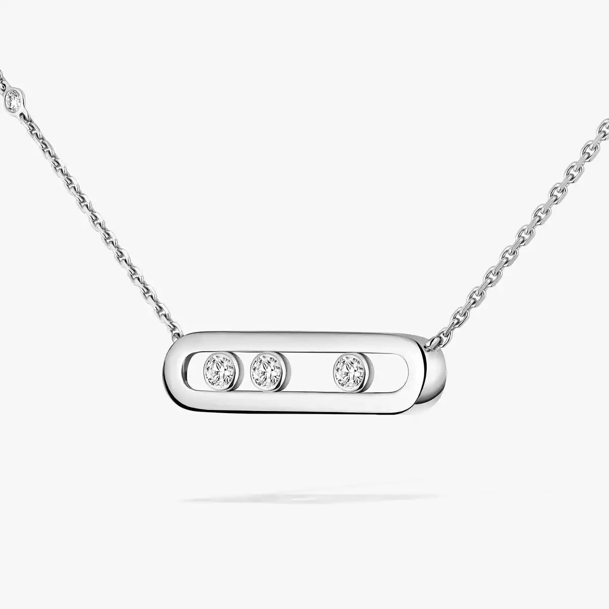 [Auream] Baby Move Gold Diamond Necklace