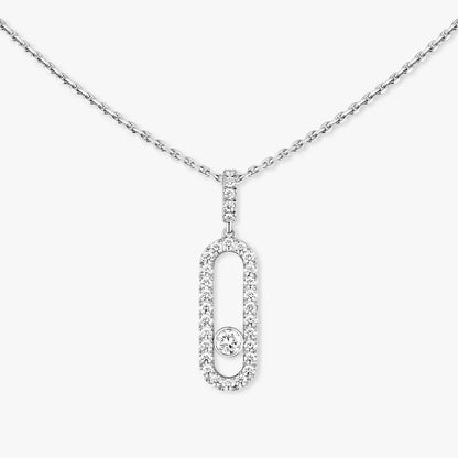 [Auream]Move Uno Diamond Necklace in Rose Gold