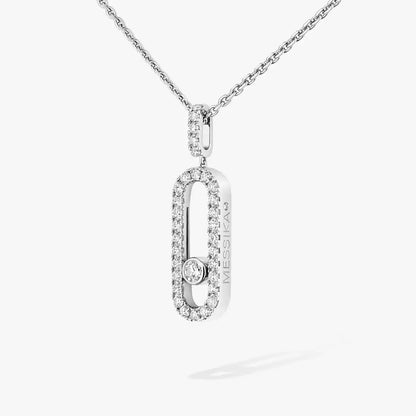 [Auream]Move Uno Diamond Necklace in Rose Gold