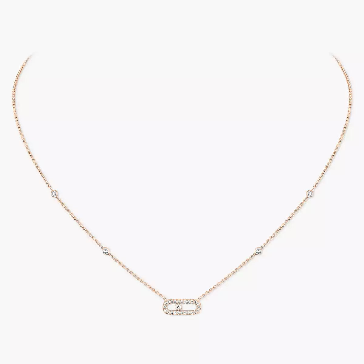 [Auream]Diamond Necklace Move Uno