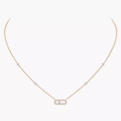 [Auream]Diamond Necklace Move Uno
