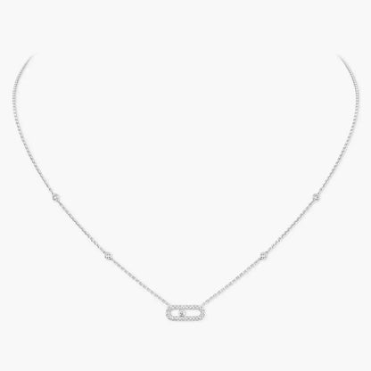[Auream]Diamond Necklace Move Uno
